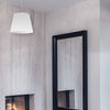Dainolite Oversized Drum 1 Light Pendant Small Small White Shade Lamp|Petit luminaire suspendu de Dainolite avec très grand abat-jour cylindrique blanc et 1 ampoule