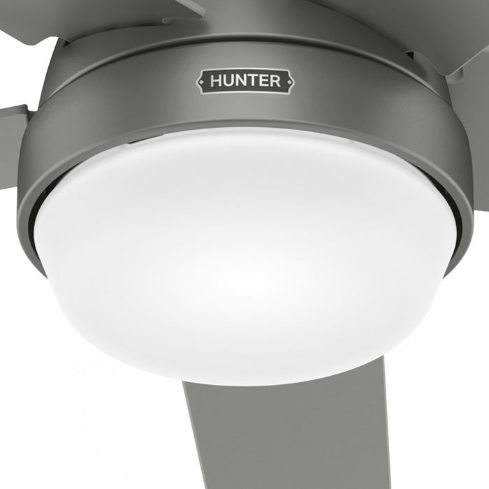 Aerodyne Ceiling Fan with Light Fixture - Grey