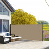 Outsunny 13' X 5' Retractable Side Awning, Garden Privacy Screen, Khaki