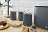 Salton Swan Nordic Grey Cannisters - Set of 3|Boîtes grises Swan de style nordique - ensemble de 3