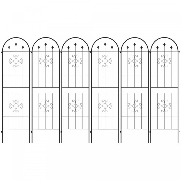 Set Of 6 Garden Trellis Metal Trellis For Climbing Plants Flowers