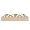 Nordika Milano Platform Queen Bed - Natural Blonde Oak|Grand lit plateforme Milano Nordika - chêne blond naturel