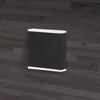 Dainolite Emery LED Wall Sconce 15w Matte Black Frosted Acrylic Diffuser Lamp|Applique murale Emery de Dainolite en acrylique givré qui diffuse la lumière, avec fini noir mat et ampoule à DEL de 15 W