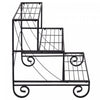 Costway 3 Tier Outdoor Metal Plant Stand Flower Planter Garden Display Shelf Rack