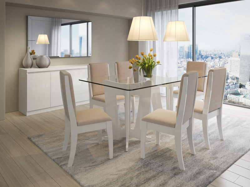 Viennese Contemporary Modern 62\" Sideboard in White