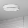 Dainolite Nabisco LED Flush Mount 30w Matte White Frosted Acrylic Diffuser Lamp|Plafonnier affleuré Nabisco de Dainolite en acrylique givré qui diffuse la lumière, avec fini blanc mat et ampoule à DEL de 30 W