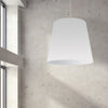 Dainolite Oversized Drum 1 Light Pendant Xlarge White Shade Lamp|Très grand luminaire suspendu de Dainolite avec très grand abat-jour cylindrique blanc et 1 ampoule