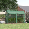 Outsunny 9.8' X 3.3' X 6.6' Outdoor Garden Greenhouse, Steel Frame Plant Growing Greenhouse With Dou|Outsunny Serre De Jardin Exterieure 9,8' X 3,3' X 6,6', Serre De Culture De Plantes A Cadre En Acier