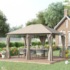 Outsunny 10' X 13' Outdoor Patio Gazebo Garden Pavilion Backyard Canopy Party Tent Shelter Summer Su|Outsunny 13'x 10' Terrasse Exterieure Gazebo Pavillon De Jardin Arriere-cour Auvent Tente De Fete Ab