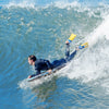 Costway 37" Lightweight Body Board With Eps Core Xpe Deck Hdpe Bottom Crescent Tail Blue