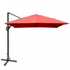 Costway 10'x13' Patio Offset Cantilever Umbrella Aluminum 360° Rotation Tilt Orange