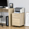 Vinsetto 2 Drawer Filing Cabinet With Hanging Rail|Vinsetto Classeur A 2 Tiroirs Avec Rail De Suspension