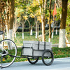 Aosom Bike Cargo Trailer, Bicycle Trailer Wagon Cart With Removable Storage Box, Quick Release 16" W|Aosom Remorque Cargo Pour Velo Avec Boite De Rangement Amovible