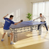 Soozier 9 ft Folding Table Tennis Ping Pong Table Conversion Top with Net