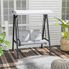 Outsunny 2 Seater Outdoor Swing Chair Porch Swing Bench With Canopy|Outsunny Balancoire D'exterieur 2 Places, Banc De Balancoire Avec Auvent
