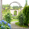 Outsunny 7.5ft Garden Metal Arch Outdoor Walkway Arbor For Decorative Climbing Vine Plants Patio Law|Outsunny Arche De Jardin En Metal De 2,1 M Tonnelle De Passerelle Exterieure Pour Plantes De Vigne G