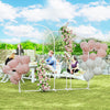 Outsunny 7/6.5/6 ft Wedding Arch Set Backdrop Stand for Birthday Party