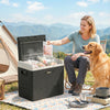 Outsunny 12 Volt Car Refrigerator, 32QT Car Fridge Electric Cooler, 12/24V DC and 100-240V AC, -4-68 ℉, Portable Refrigerator for Truck SUV Travel Camping Road Trips Tailgating
