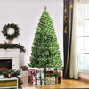 Homcom 7ft Artificial Christmas Tree With 968 Tips|Homcom Arbre De Noel Artificiel De 7 Pieds Avec 968 Pointes