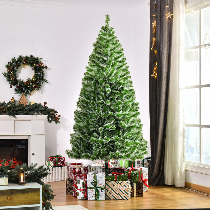 Homcom 7ft Artificial Christmas Tree With 968 Tips