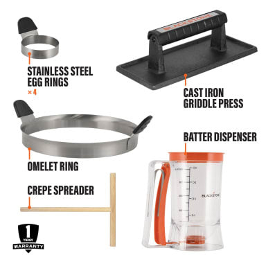Blackstone Culinary Series Breakfast Kit - 8 Piece - 5324CA Griddle