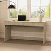 Novara Contemporary 60" Writing Desk in Whitewashed Oak (2-Drawer) | Bureau d’ecriture contemporain Novara 60" en chene blanchi (2 tiroirs)