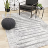 Covington Distressed Geometric Lines Indoor Area Rug - 6'7" x 9'10"|Carpette Covington à motifs de lignes géométriques vieillies pour l'intérieur - 6 pi 7 po x 9 pi 10 po