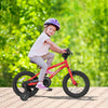 Costway 14-inch Kid's Bike For 3-5 Years Old With Adjustable Saddle & Anti-slip Handlebar Red