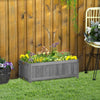 Outsunny 28" X 12" Foldable Raised Garden Bed, Elevated Planter Box, Wooden Planting Bed For Backyar|Outsunny 28" X 12" Pliable Lit De Jardin Sureleve, Boite A Plantes Surelevee, Lit De Plantation En B
