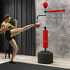 Soozier Standing Punching Bag With 2 Speed Balls, 360° Reflex Bar, Red