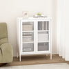 Amelia Modern 32" Metal Accent Cabinet in White | Armoire d’appoint moderne Amelia 32" en metal blanc
