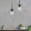 Dainolite Roswell 1 Light Pendant Medium Matte Black Lamp|Luminaire suspendu moyen Roswell de Dainolite avec fini noir mat et 1 ampoule