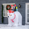 Homcom 7ft Polar Bear Inflatable Christmas Decoration|Homcom Decoration Gonflable De Noel