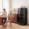 HOMCOM 7.0 Cu.Ft Upright Freezer, Compact Stand Up Freezer for Home, Black