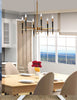 Dainolite Langford 6 Light Chandelier Vintage Bronze Finish Lamp|Lustre Langford de Dainolite avec fini bronze rétro et 6 ampoules