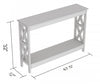 47” Console Table With 1 Shelf - Dark Taupe | Console de 47 po avec 1 tablette - taupe foncé