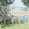 Outsunny 10' X 3' X 2.5' Portable Mini Tunnel Greenhouse With 3 Zipped Doors, Portable Small Green H|Outsunny Serre Tunnel Portative Avec 3 Portes Zippees
