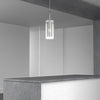 Dainolite Percy 1 Light Pendant Polished Chrome Finish Clear Glass/Steel Mesh Lamp|Luminaire suspendu Percy de Dainolite en verre transparent et en mailles d’acier, avec fini chromé poli et 1 ampoule