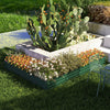 Outsunny L-shaped Raised Garden Bed, 82" X 109" X 12" Galvanized Steel Planter Box With Multi-reinfo|Outsunny Lit De Jardin Sureleve En Forme De L, 82" X 109" X 12'' Jardiniere En Acier Galvanise Avec