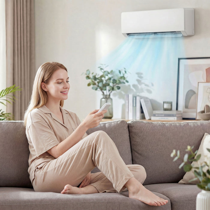 HOMCOM 23000 BTU Mini Split Air Conditioner, 22 SEER2 Wifi Enabled AC Unit