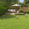 Pawhut Dog Agility Training Equipment, 4 Pieces Dog Obstacle Course Dog Agility Kit with Adjustable Hurdle, Jump Ring, Weave Poles, Whistle, Balls, Pause Box, Carry Bag, Orange