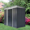 Outsunny 7' X 4' Outdoor Storage Shed, Metal Garden Tool Storage House Organizer With Lockable Slidi|Outsunny Abri De Jardin Avec Portes Coulissantes Et Bouche D'aeration, Gris