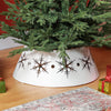 Homcom 26" Christmas Tree Collar With Hollow Snowflake Patterns For Home|Homcom Col De Sapin De Noel De 26 Po Avec Motifs De Flocons De Neige