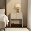 Novara Contemporary 22" Nightstand in Whitewashed Oak (1-Drawer) | Table de nuit contemporaine Novara 56 cm en chene blanchi (1 tiroir)
