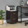 Vinsetto Filing Cabinet For Letter Or A4 Files W/ 2 Drawers Casters|Vinsetto Classeur A Fichiers Lettre Ou A4 Avec Roulettes A 2 Tiroirs