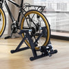Soozier Foldable Indoor Bike Trainer, Stationary Bicycle Stand For Riding Exercise, 26-28" & 700c Wh|Soozier Velo D'interieur Velo D'exercice Trainer Support Stationnaire Ventilateur Pliant Turbo (noir
