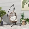 Outsunny Hammock Chair Stand, Steel Hanging Chair Stand Only w/ Cup Holder
