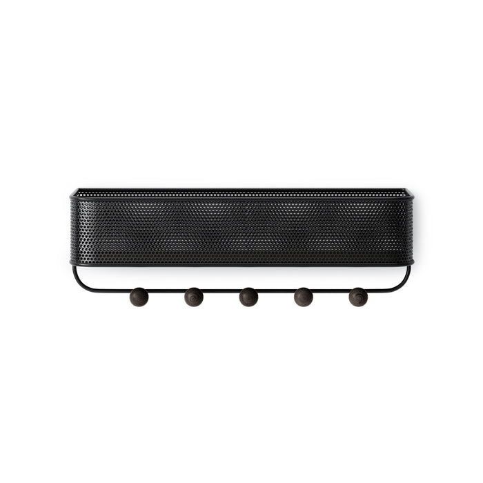 Umbra Estique Organizer Wall Hooks - Black and Walnut