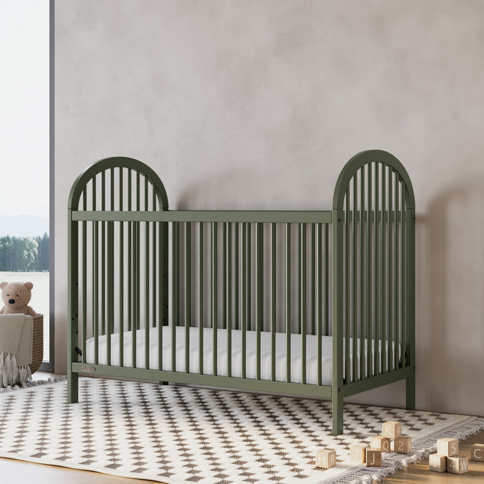 Graco Olivia 3-In-1 Convertible Crib - Olive