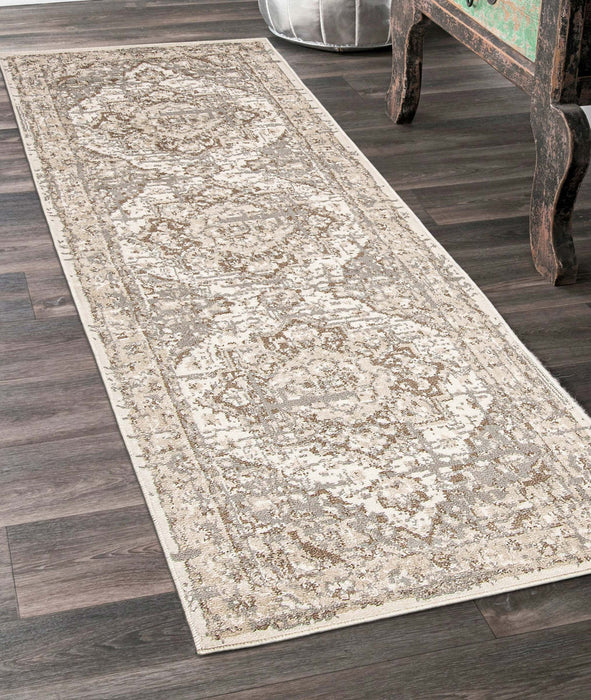Priya Beige Area Rug - 2'8\" x 8'2\"